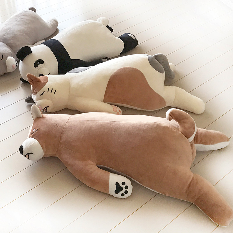 熟睡趴趴枕〈萌柴犬/ 厭世貓/ 貪吃熊貓/ 小灰兔/ 熊寶貝〉