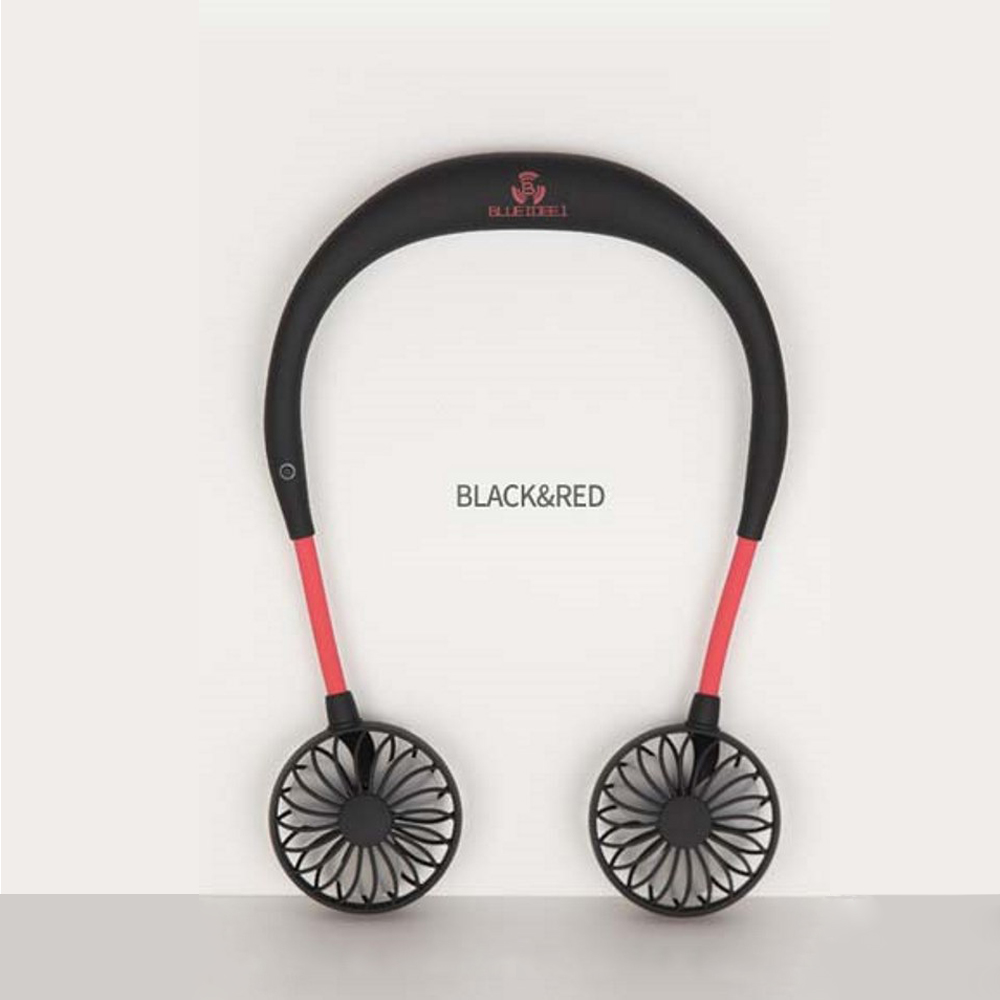 【韓國製造原裝正品】 IBLUEIDEE 免手持頸掛風扇 釋放雙手懶人風扇(黑色)