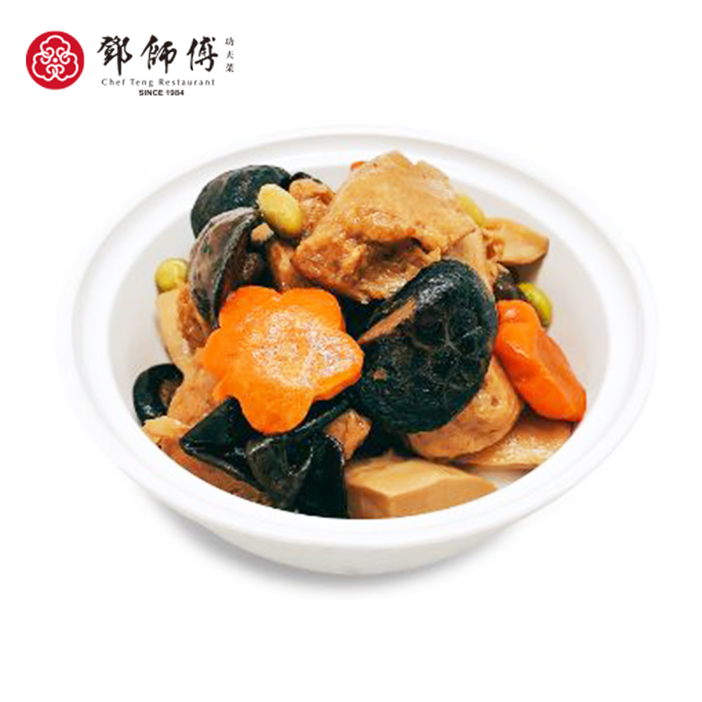 【鄧師傅功夫菜】四喜烤麩(600g)