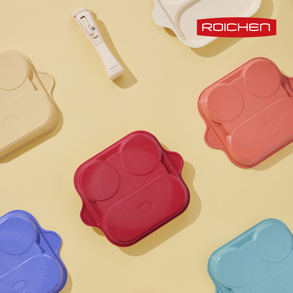 【Roichen】IH 可拆卸式組合鍋早午餐三格煎鍋(4色可選)