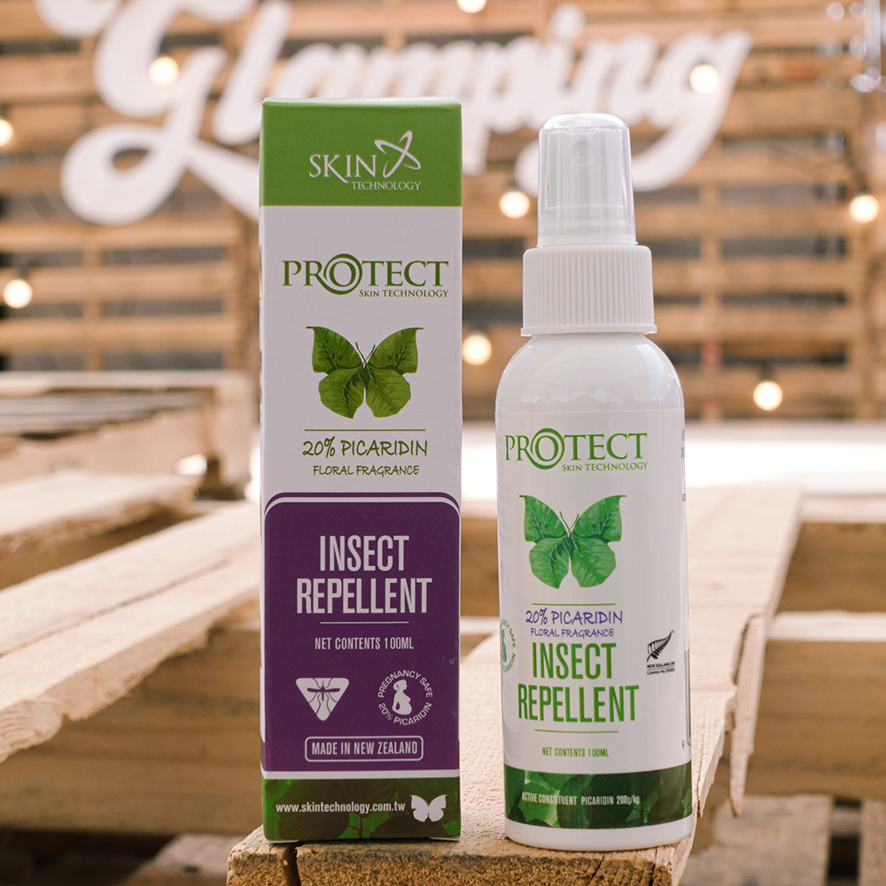 【紐西蘭Skin Technology】Protect 20%派卡瑞丁Picaridin_瑞斌長效防蚊液噴霧瓶(100ml)