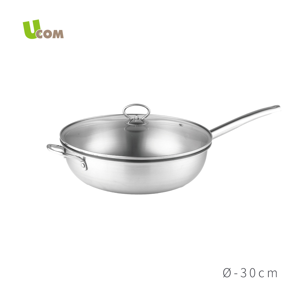 【UCOM】 複合金鍋匠系列炒鍋 30cm