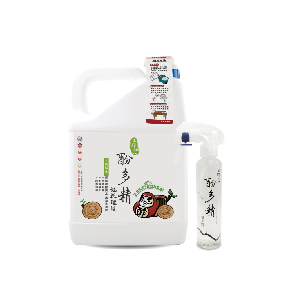 【木酢達人】酚多精-原味 除臭抗菌液4900ml 贈150ml噴霧空瓶