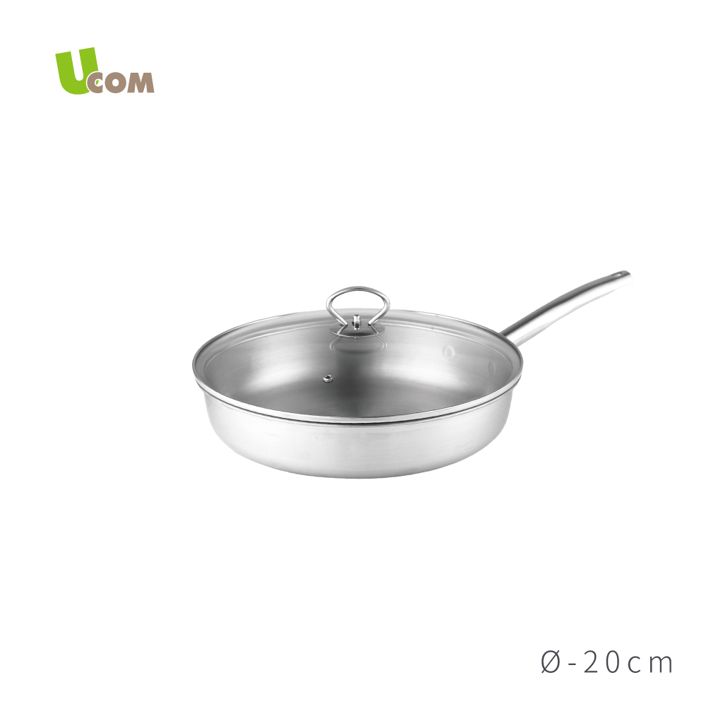 【UCOM】複合金鍋匠系列 平底鍋20cm + 炒鍋22cm