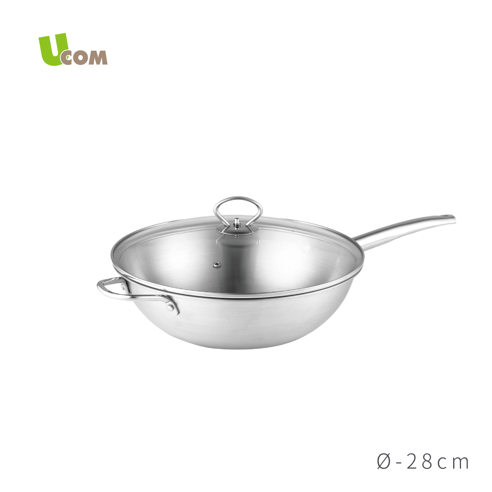 【UCOM】複合金鍋匠系列 炒鍋28cm + 雙耳湯鍋20cm